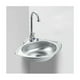 thumbnail image 4 of Lavabo de esquina para baño, lavabo triangular de acero inoxidable de alta calidad con diseño que ahorra espacio para lavabo de baño de cocina, lavabo de un solo tazón montado en la pared con, 4 of 6