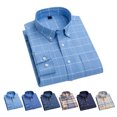 thumbnail image 1 of Camisa A Cuadros De Manga Larga, Informal, Transpirable, Elegante, A La Moda, Lavable, Suave, Con Botones Para Citas Para Hombres ACTIVE Cocina, Decoración y Otros, 1 of 5
