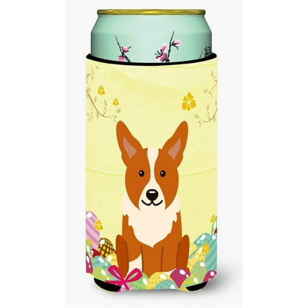 

Carolines Treasures BB6100TBC Easter Eggs Corgi Tall Boy Beverage Insulator Hugger
