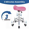 thumbnail image 6 of OUTMASTER Saddle Stool Ergonomic,Comfort Strap Wide Thick Seat Cushion for Medical,Home,Office/PINK, 6 of 11
