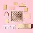 thumbnail image 4 of Kit de Maison de Poupée Miniature DIY 3D LED Lumière Kit de Maison en Bois Modèle de Mini Maison, 4 of 10