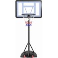 thumbnail image 1 of LLLLZASD  Kids Basketball Hoop Outdoor Portable Basketball Goal Court for Youth & Adults 7.2-9.2ft Height Adjustable, 32inch Backboard, 1 of 8