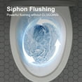 thumbnail image 4 of HOROW 1.28 GPF Elongated Ceramic Two-Piece Toilet with ADA Chair Height Floor Mounted dual flush, 4 of 12