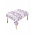 thumbnail image 2 of Purple Gray Botanical Tablecloth Rectangle Table Cloth 60x102, Waterproof Tablecloth Outdoor Table Cloth, Pastoral Spring Summer Leaf Aesthetics Washable Table Cover for Kitchen Dinning Party, 2 of 8