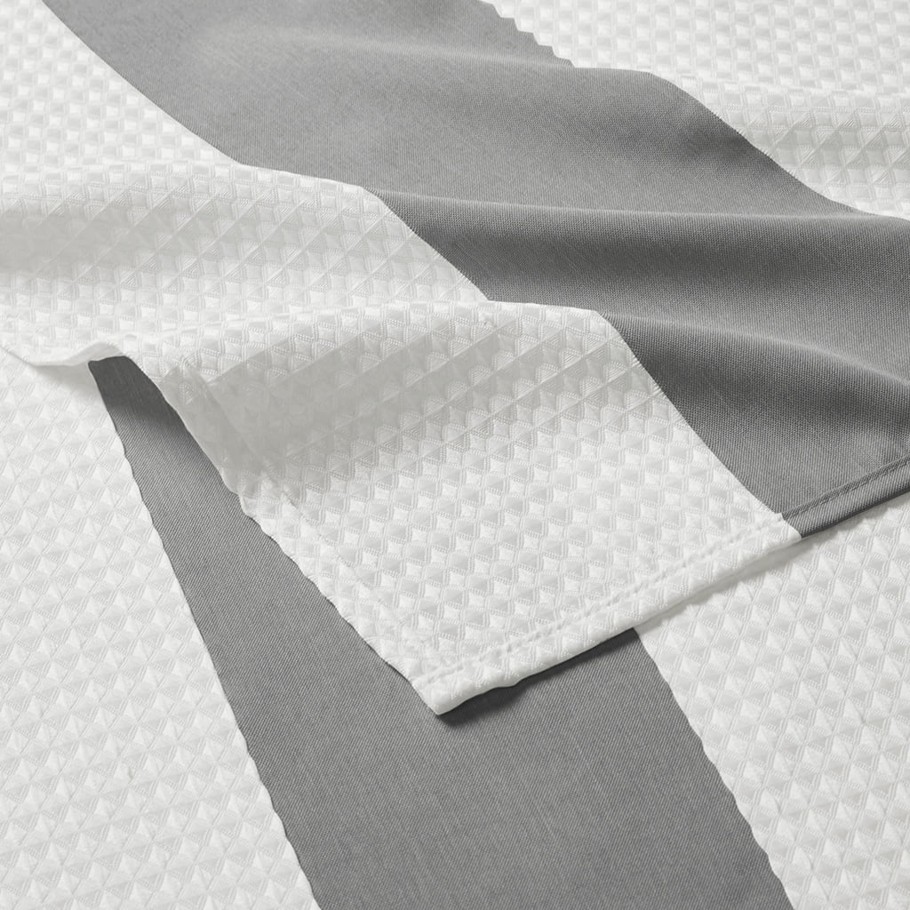 Euroco Shower Curtain with 3M Treatment Grey 72x72"