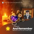 thumbnail image 5 of Yatskia Purple Snake with Thunderstorm Small Cremation Keepsake Urn for Ashes Adult Male, Large Memorial Urns for Human Ashes Adult Female, (Heart 8 Inch and 3 Inch), 5 of 8