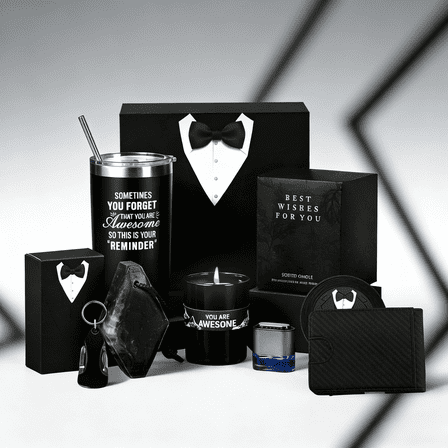 Luxury Gift Basket for Men – 8-Piece Premium Gift Set for Birthday, Father’s Day & Valentine’s Day, Perfect for Dad, Husband, Boyfriend & Brother