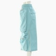 thumbnail image 7 of Siilsaa Woman Wide Leg Pants Women's High Waisted Boyfriend Baggy Jeans Straight Leg Casual Denim Pants Sky Blue,XXL, 7 of 7