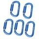 thumbnail image 1 of Mosquetón de Escalada Cola de Aluminio Tipo D 25KN Hardware de Bloqueo Automático Azul, 1 of 8