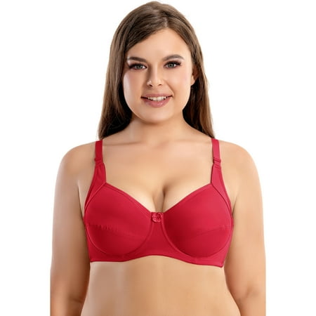 

Womens Low Cut Bra Underwear Bralette Crop Top Sexy Female Bra Push Up Brassiere Bra Thin Cup Bra Deep V Plus Size Unpadded Bra