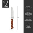 thumbnail image 3 of Viski Acacia Bartender Knife for Cocktails, Orange, Lemon, Lime, Home Bar, 3 of 6