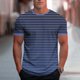 thumbnail image 2 of Usted Es Más Que una Prueba de Puntuación de la Camisa de la Moda Casual Impresión Deportiva Camiseta de Manga Corta Cuello Redondo para los Hombres, Blusa de Poliéster para Uso Diario Al Aire Libre, 2 of 8