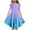 Blue, variant on lcziwo Girls Summer Boho Sun Dress Tween Ruffles Tiered Dresses Gradient Casual Midi Dress Army Green 14 Years