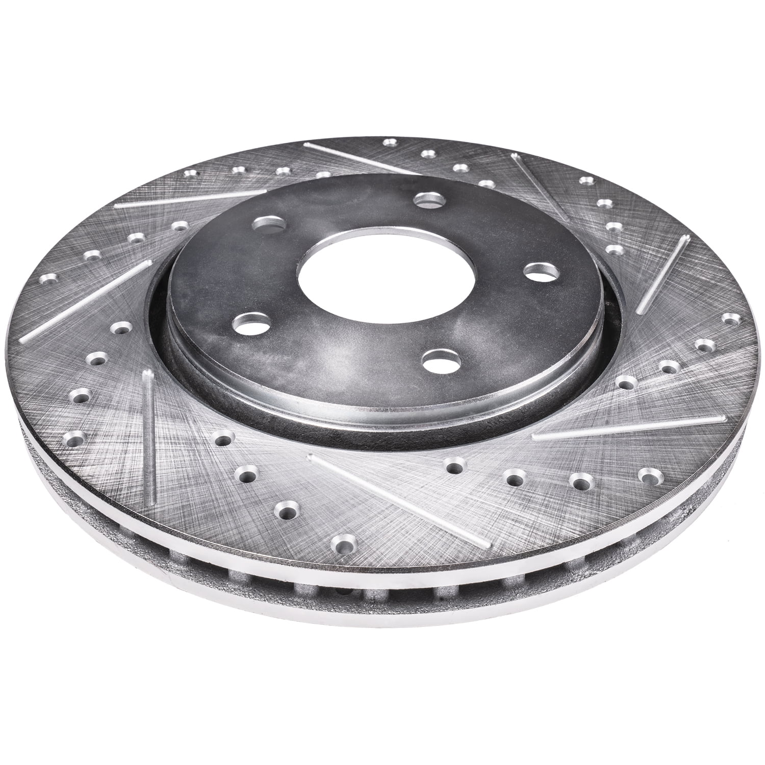 Detroit Axle - Front Brake Rotors for Nissan 370Z INFINITI G37 Q50 M37 M56 FX50 Q60 370Z Q70 QX70 M35H Drilled and Slotted Disc Brake Rotors Replacement: 13.98" inch Front Rotors
