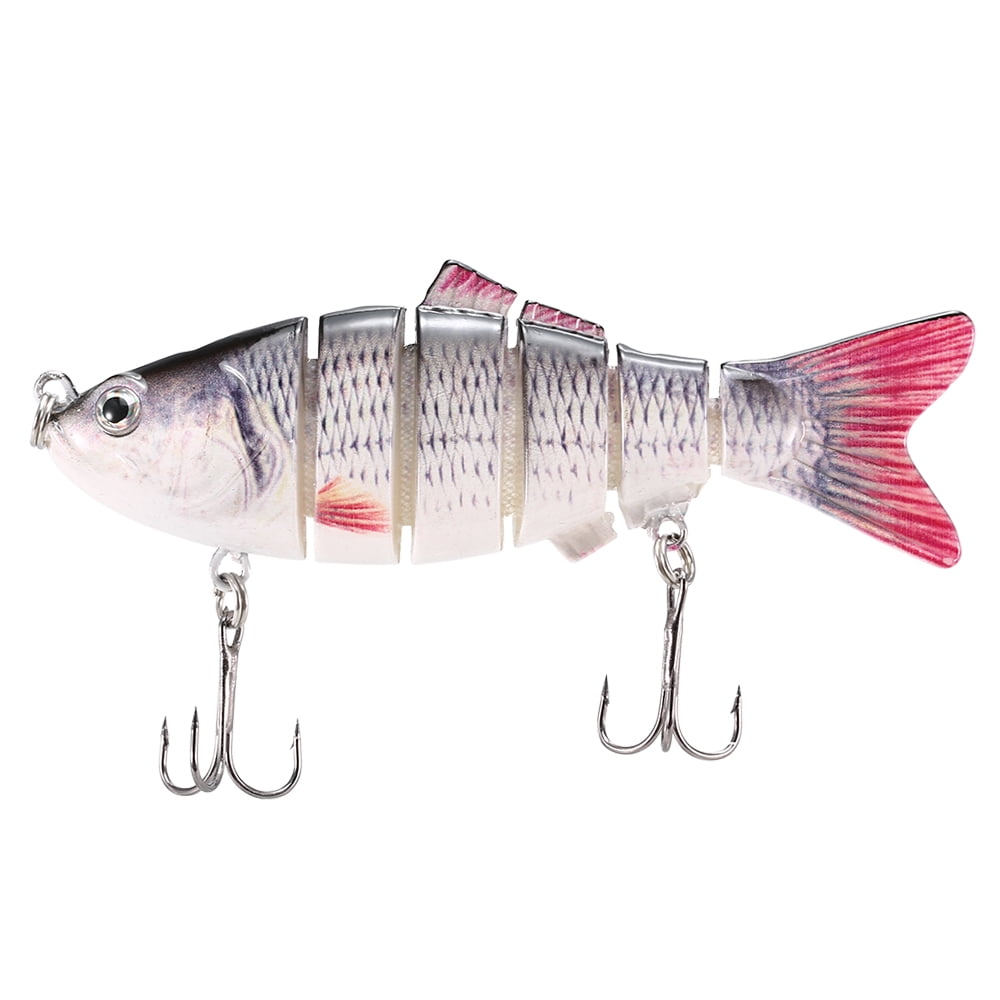 10cm/20g Lifelike 6 Jointed Sections Swimbait Fishing Lure Crankbait Hard Bait Fish Hook Fishing