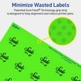 thumbnail image 5 of Avery Printable Round Labels, Neon Green, 1.25" Diameter, 600ct, 5 of 11