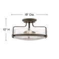 thumbnail image 2 of Hinkley Lighting - Harper - 3 Light Large Semi-Flush Mount in Transitional Style, 2 of 11