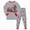 boy outfits-Grey, variant on TOWED22 2 Piece Infant Toddler Fall Winter Graphic Sweatshirt and Jogger Pants Pullover Round Neck Warm Outfits Clothes Set(Grey,2-3 Y)
