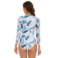 thumbnail image 5 of Traje de baño deportivo de manga larga, traje de baño de una pieza, traje de surf sexy para mujer, 5 of 5