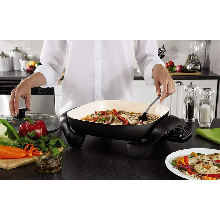 Cook's Essentials 12-inch Round Stainless Steel Electric Skillet  (Refurbished) - Bed Bath & Beyond - 7508258