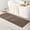 Brown, variant on DEA Bathroom Runner Rugs, Long Bath Mat Runner Washable Thin Quick Dry Low Pile Bathroom Runner Rugs Non Slip, White 16"x60"