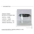 thumbnail image 3 of Motorcycle Anti-UV Anti-Scratch Helmets Lens Fashion Visor Wind Shield Lens Universal for Standard 3-Snap Open, 3 of 8