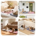thumbnail image 4 of Cama para perro Mora Pets 74 x 53 cm, tapete reversible suave rosa, 4 of 6
