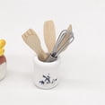 thumbnail image 4 of Dollhouse Metal Whisk Jar Set Kitchen Fork Wooden Accessories Miniatures 1:12 Garage Kits, 4 of 7