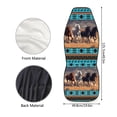 thumbnail image 5 of ZIATUBLE Aztec Tribal Horse Car Seat Covers Sets Soft Front Auto Seat Cover 2 Pcs Fit for Cars Sedan SUV Easy to Install Vehicle Protector Bucket Seat Cover Car Accessories for Interior Decor, 5 of 7