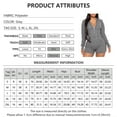 thumbnail image 4 of Gvmfive Women's Long Sleeve Hooded Jumpsuit Shorts Knitted Romper Lounge Wear Sleepwear, 4 of 4