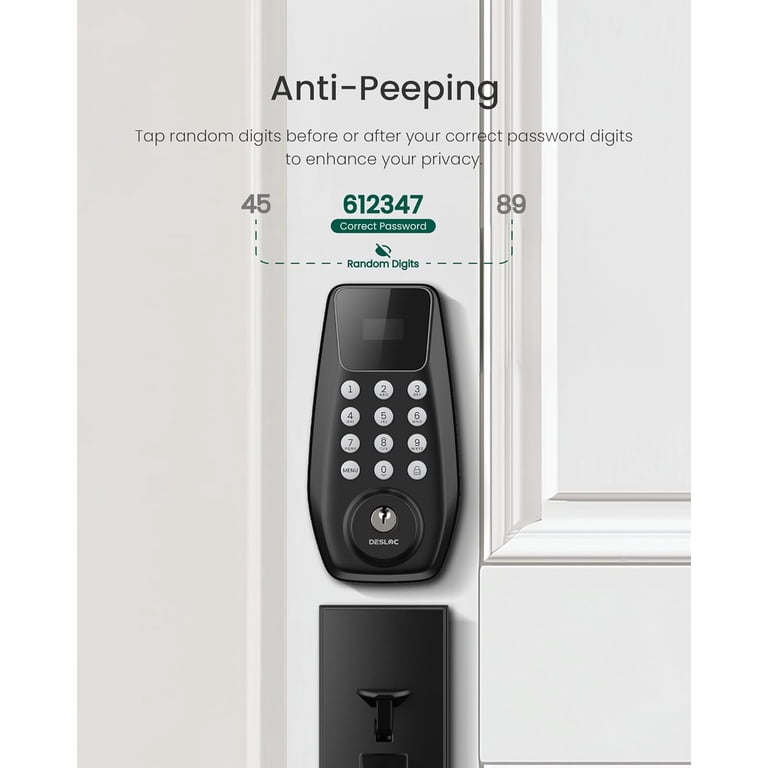 DESLOC C100-W Smart Deadbolt with Keypad Display photo 5