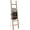 Natural, variant on 6ft Wooden Brown Blanket Ladder Living Room Decorative Wall Leaning Farmhouse Quilt Display Holder Rustic Wood Towel Rack for Bathroom