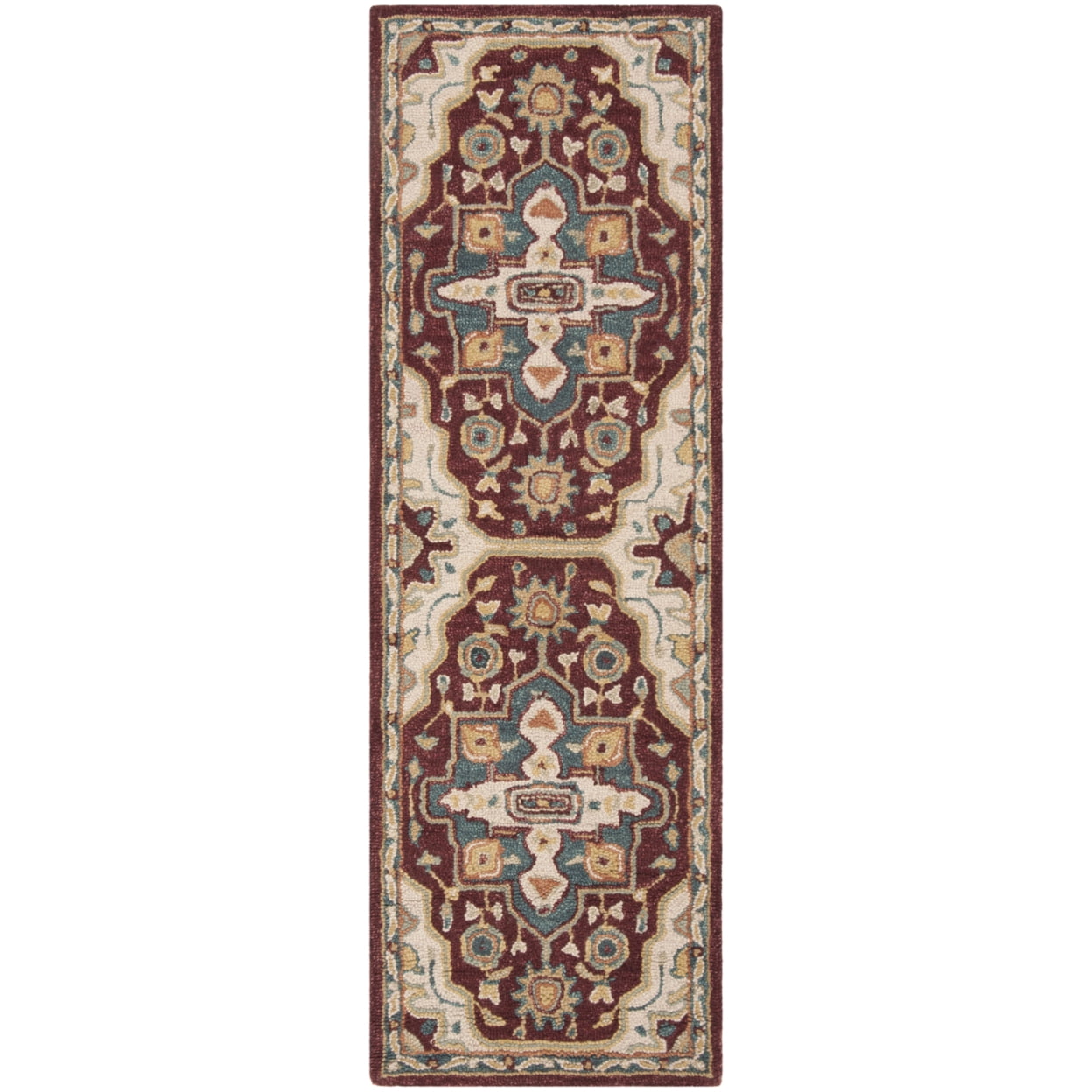 SAFAVIEH Aspen Collection APN507A Handmade Red / Blue Rug
