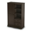 South Shore Savannah Armoire with Drawers, Chocolate