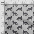 thumbnail image 1 of oneOone Cotton Cambric Fabric Fox Block Printed Fabric 1 Yard 56 Inch Wide, 1 of 4