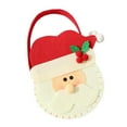 thumbnail image 3 of Bolsa de Tela Hecha Santa Decoración de Navidad de Ciervo Papá Noel Colco Bolsas de dulces de Navidad de tela, 3 of 8