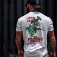 thumbnail image 3 of Combat Iron Apparel™ Let's Get Froggy Operator Style Men's T-Shirt 3Xl / White, 3 of 4