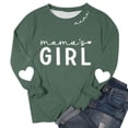 thumbnail image 4 of Mujeres de Manga Larga Tops de Moda Informal Impreso Suelto de Manga Larga Blusa Cuello Redondo sin Capucha Sudaderas Suaves Cómodas Cuatro Estaciones, 4 of 6