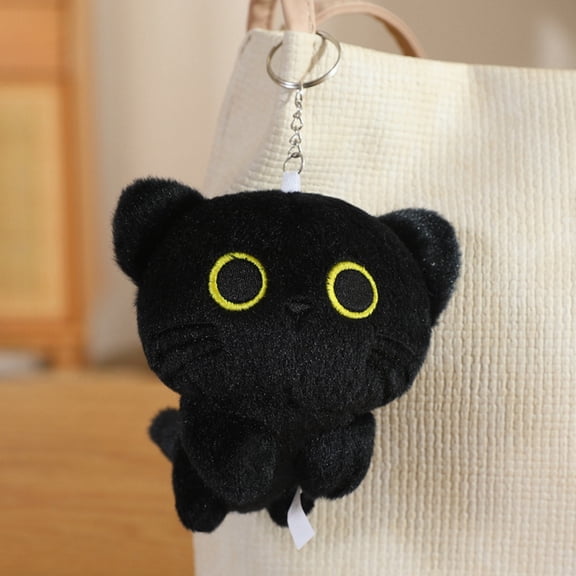 Cute Soft Black Cat Plush Toy Pillow - Stuffed Animal for Kids, Boys & Girls Gifts Bulk Three Size
