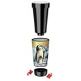 thumbnail image 2 of Mugzie 16-Ounce Tumbler Drink Cup with Removable Insulated Wetsuit Cover - Penguin Chicks, 2 of 4
