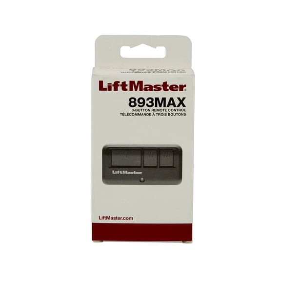 LiftMaster ​893MAX Security  3-Button Garage Door Opener Remote Control with Visor Clip - Pack of 1