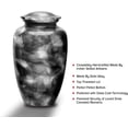 thumbnail image 3 of FOREVER URNS Adult Cremation Urn Black Smoke For Human Ashes, Handcrafted 220 Cu. In With Velvet Bag., 3 of 5