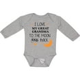 thumbnail image 3 of Inktastic I Love My Great Grandma to the Moon and Back Boys or Girls Long Sleeve Baby Bodysuit, 3 of 5