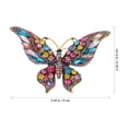 thumbnail image 2 of Shisuyan Exquisite Butterflies Brooch Butterflies Badge Corsage Rhinestone Clothing Badge, 2 of 8