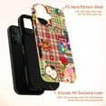 thumbnail image 4 of Playful Gingham & Plaid Collage Phone Case, Cat, Apple & Ladybug Design iPhone Cover, Protective Case for iPhone 17 16 15 14 13 12 11 Pro Plus Max Mini, 4 of 6