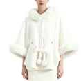 thumbnail image 2 of Women's Imitation Mink Coat Under $5! Kadlawus Women's Thick Warm Solid Color Imitation Mink Coat, Mid-length Loose Cape Cardigan for Winter Fall Season, Cozy Soft Sweater for Cold Weather, 2 of 6