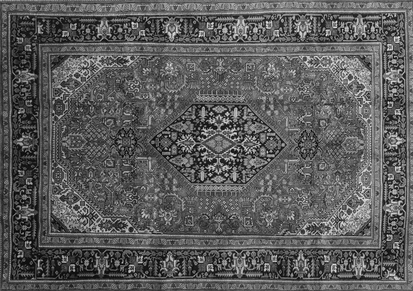 Ahgly Company Indoor Rectangle Persian Gray Traditional Area Rugs, 3' x 5'