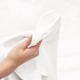 thumbnail image 6 of Extra Deep Pocket Fitted Sheet Elastic Corner Straps Fitted Sheets 18" - 21" Queen Size White Color, 6 of 7