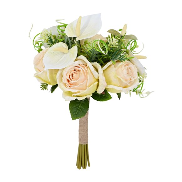 Artificial Rose Bouquet Simulated Fabric Not Wither Blooms All Year No Watering Needed Simulation Flower for Home Table Decorations