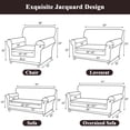 thumbnail image 6 of MeyJey Waterproof Sofa Cover, Slipcover for 3 Seat Sofa, Stretch Furniture Protector for Kids Dogs Cats Pets, Brown, 6 of 10